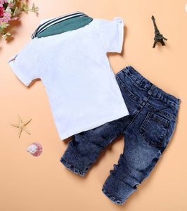 Casual Cool Boys Shirt and Jeans Set