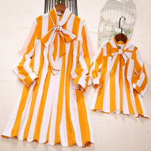 Load image into Gallery viewer, Mommy &amp; Me Marigold Striped Dress