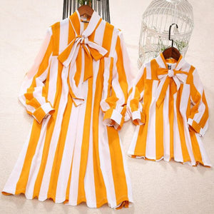 Mommy & Me Marigold Striped Dress