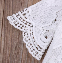 Load image into Gallery viewer, Boho Lace Flare Arm Baby Onesie