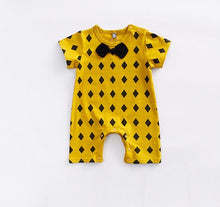 Load image into Gallery viewer, Boys bow tie romper