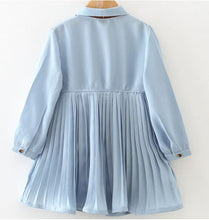 Load image into Gallery viewer, Powder Blue Pleated Dress